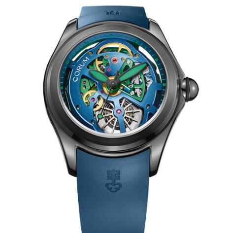 Review Replica Corum BUBBLE 47mm Squelette Watch L082/03165 - 082.400.98/0373 SQ14
